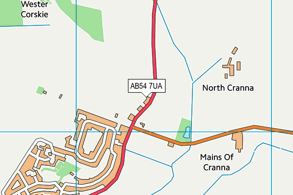 AB54 7UA map - OS VectorMap District (Ordnance Survey) AB54 7UA map - OS VectorMap District (Ordnance Survey)