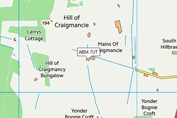 AB54 7UT map - OS VectorMap District (Ordnance Survey) AB54 7UT map - OS VectorMap District (Ordnance Survey)
