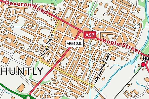 AB54 8JU map - OS VectorMap District (Ordnance Survey)