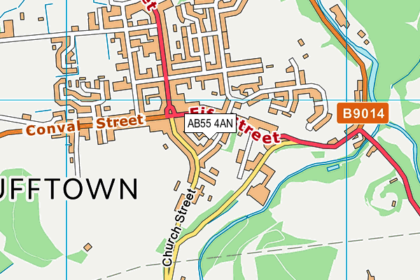 AB55 4AN map - OS VectorMap District (Ordnance Survey) AB55 4AN map - OS VectorMap District (Ordnance Survey)