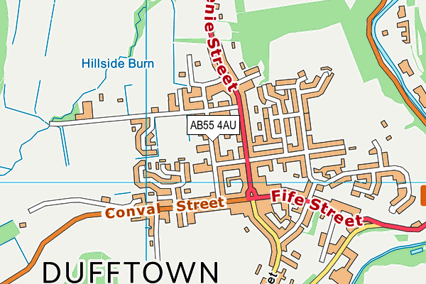 AB55 4AU map - OS VectorMap District (Ordnance Survey) AB55 4AU map - OS VectorMap District (Ordnance Survey)