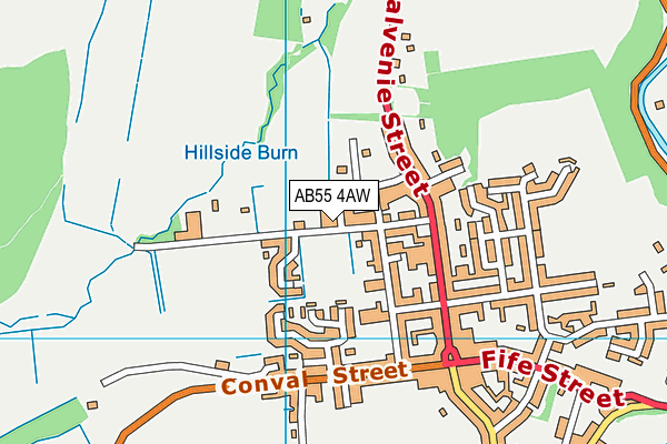 AB55 4AW map - OS VectorMap District (Ordnance Survey) AB55 4AW map - OS VectorMap District (Ordnance Survey)