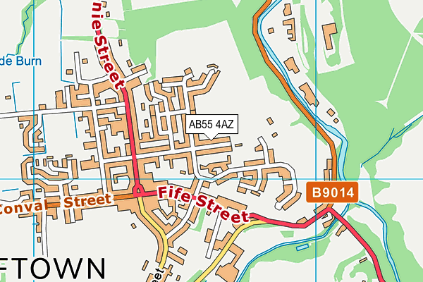 AB55 4AZ map - OS VectorMap District (Ordnance Survey) AB55 4AZ map - OS VectorMap District (Ordnance Survey)