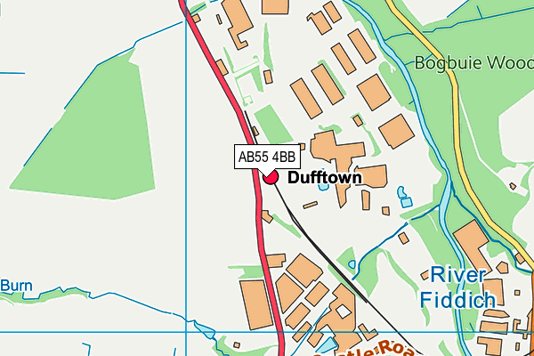 AB55 4BB map - OS VectorMap District (Ordnance Survey) AB55 4BB map - OS VectorMap District (Ordnance Survey)
