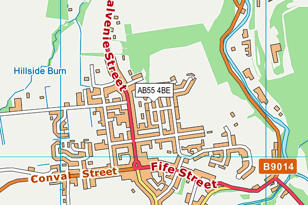 AB55 4BE map - OS VectorMap District (Ordnance Survey) AB55 4BE map - OS VectorMap District (Ordnance Survey)