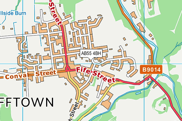 AB55 4BH map - OS VectorMap District (Ordnance Survey) AB55 4BH map - OS VectorMap District (Ordnance Survey)