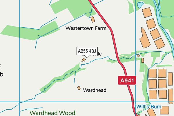 AB55 4BJ map - OS VectorMap District (Ordnance Survey) AB55 4BJ map - OS VectorMap District (Ordnance Survey)