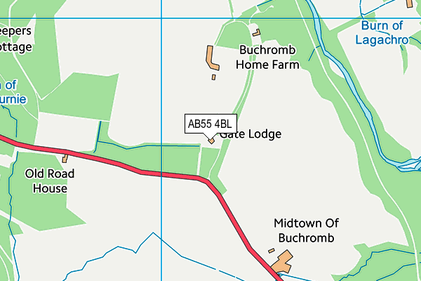 AB55 4BL map - OS VectorMap District (Ordnance Survey) AB55 4BL map - OS VectorMap District (Ordnance Survey)