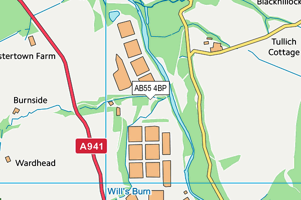 AB55 4BP map - OS VectorMap District (Ordnance Survey) AB55 4BP map - OS VectorMap District (Ordnance Survey)