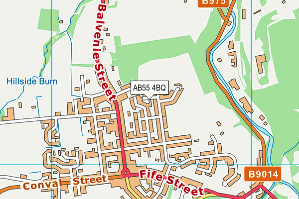 AB55 4BQ map - OS VectorMap District (Ordnance Survey) AB55 4BQ map - OS VectorMap District (Ordnance Survey)