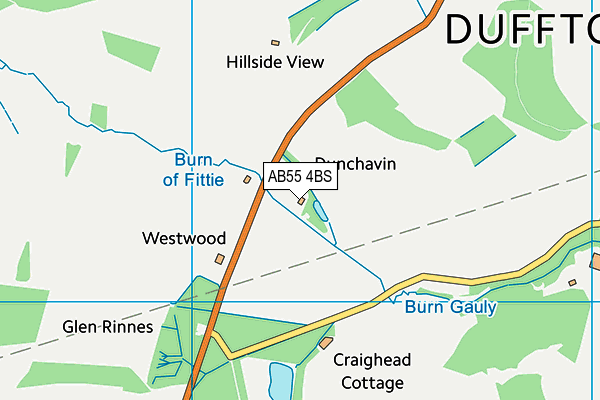 AB55 4BS map - OS VectorMap District (Ordnance Survey) AB55 4BS map - OS VectorMap District (Ordnance Survey)