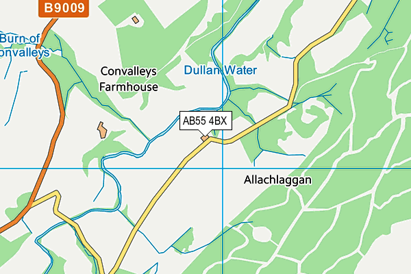 AB55 4BX map - OS VectorMap District (Ordnance Survey) AB55 4BX map - OS VectorMap District (Ordnance Survey)