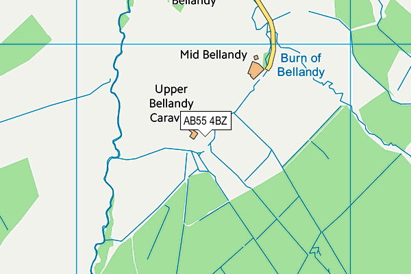 AB55 4BZ map - OS VectorMap District (Ordnance Survey) AB55 4BZ map - OS VectorMap District (Ordnance Survey)