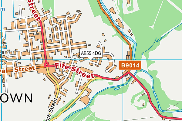 AB55 4DG map - OS VectorMap District (Ordnance Survey) AB55 4DG map - OS VectorMap District (Ordnance Survey)