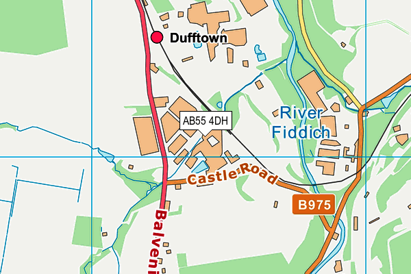 AB55 4DH map - OS VectorMap District (Ordnance Survey) AB55 4DH map - OS VectorMap District (Ordnance Survey)
