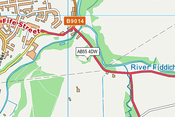 AB55 4DW map - OS VectorMap District (Ordnance Survey) AB55 4DW map - OS VectorMap District (Ordnance Survey)