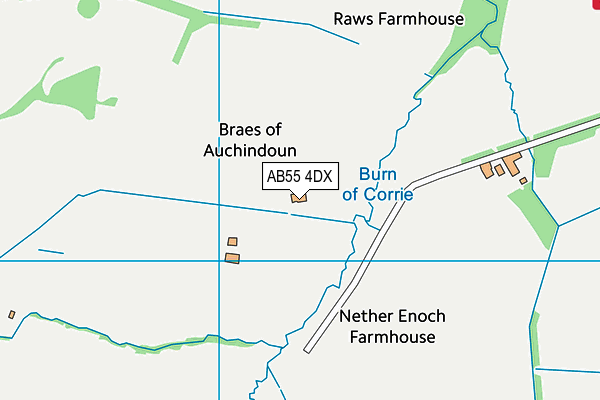 AB55 4DX map - OS VectorMap District (Ordnance Survey) AB55 4DX map - OS VectorMap District (Ordnance Survey)