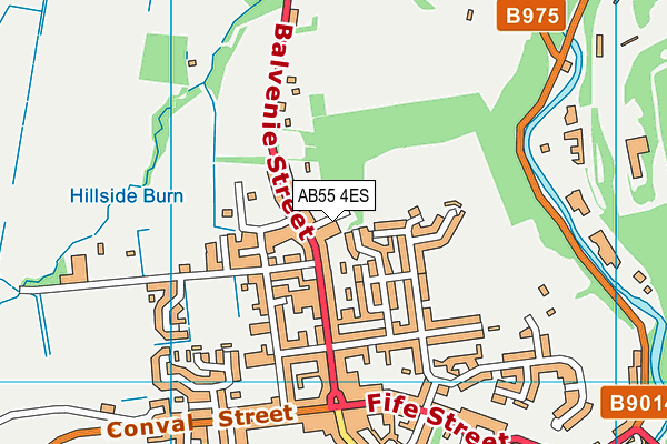 AB55 4ES map - OS VectorMap District (Ordnance Survey) AB55 4ES map - OS VectorMap District (Ordnance Survey)