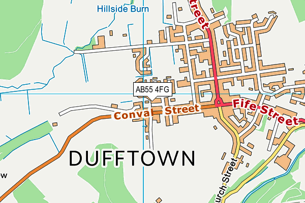 AB55 4FG map - OS VectorMap District (Ordnance Survey) AB55 4FG map - OS VectorMap District (Ordnance Survey)