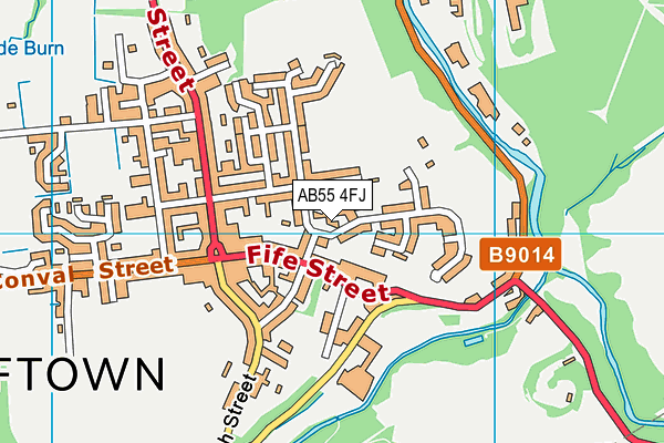 AB55 4FJ map - OS VectorMap District (Ordnance Survey) AB55 4FJ map - OS VectorMap District (Ordnance Survey)