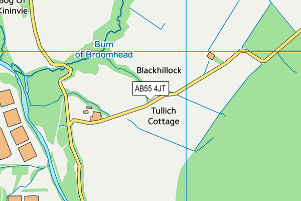 AB55 4JT map - OS VectorMap District (Ordnance Survey) AB55 4JT map - OS VectorMap District (Ordnance Survey)