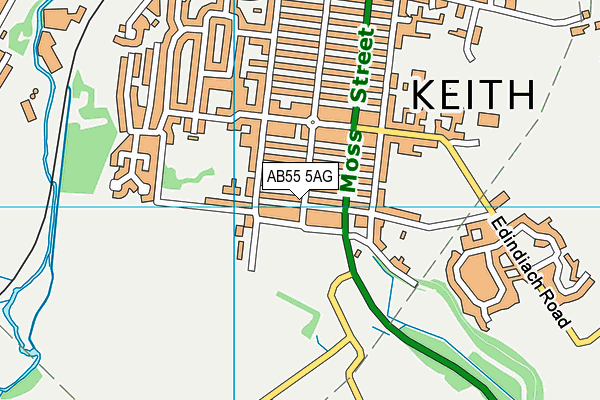 AB55 5AG map - OS VectorMap District (Ordnance Survey) AB55 5AG map - OS VectorMap District (Ordnance Survey)