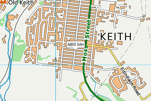 AB55 5AH map - OS VectorMap District (Ordnance Survey) AB55 5AH map - OS VectorMap District (Ordnance Survey)