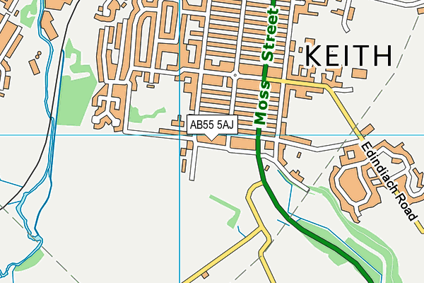 AB55 5AJ map - OS VectorMap District (Ordnance Survey) AB55 5AJ map - OS VectorMap District (Ordnance Survey)