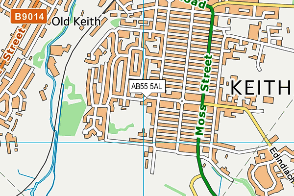 AB55 5AL map - OS VectorMap District (Ordnance Survey) AB55 5AL map - OS VectorMap District (Ordnance Survey)