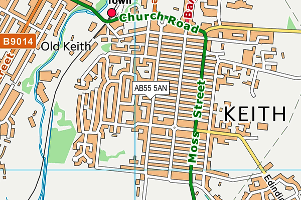 AB55 5AN map - OS VectorMap District (Ordnance Survey) AB55 5AN map - OS VectorMap District (Ordnance Survey)