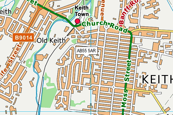 AB55 5AR map - OS VectorMap District (Ordnance Survey) AB55 5AR map - OS VectorMap District (Ordnance Survey)