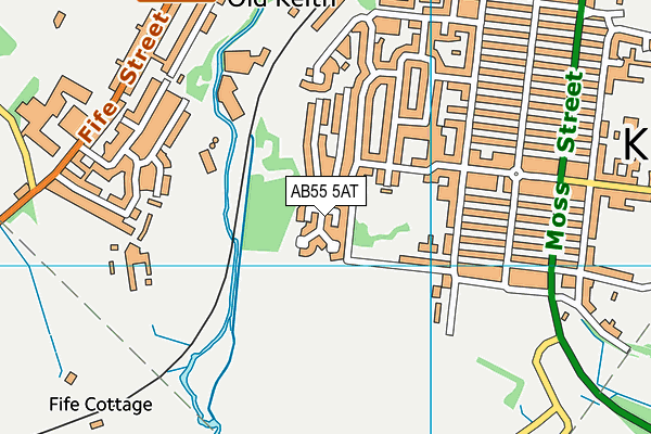 AB55 5AT map - OS VectorMap District (Ordnance Survey) AB55 5AT map - OS VectorMap District (Ordnance Survey)