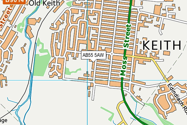 AB55 5AW map - OS VectorMap District (Ordnance Survey) AB55 5AW map - OS VectorMap District (Ordnance Survey)