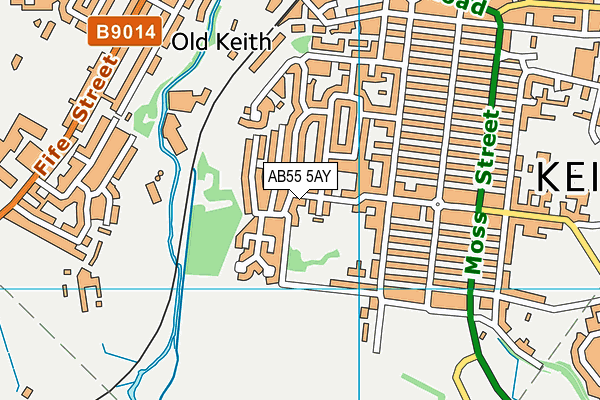 AB55 5AY map - OS VectorMap District (Ordnance Survey) AB55 5AY map - OS VectorMap District (Ordnance Survey)