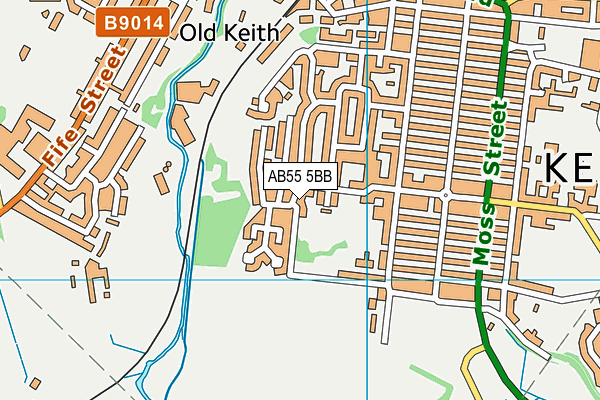 AB55 5BB map - OS VectorMap District (Ordnance Survey) AB55 5BB map - OS VectorMap District (Ordnance Survey)