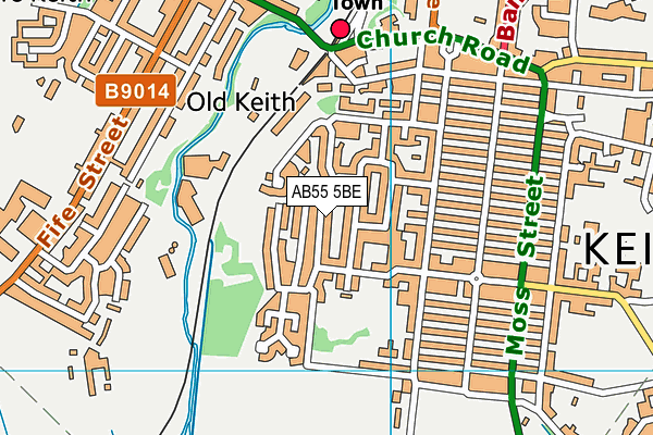 AB55 5BE map - OS VectorMap District (Ordnance Survey) AB55 5BE map - OS VectorMap District (Ordnance Survey)