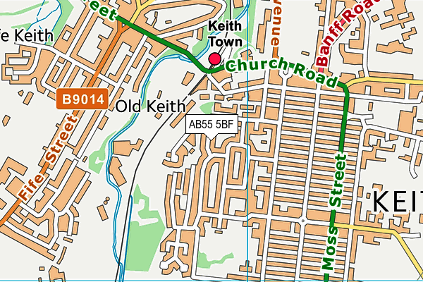 AB55 5BF map - OS VectorMap District (Ordnance Survey) AB55 5BF map - OS VectorMap District (Ordnance Survey)