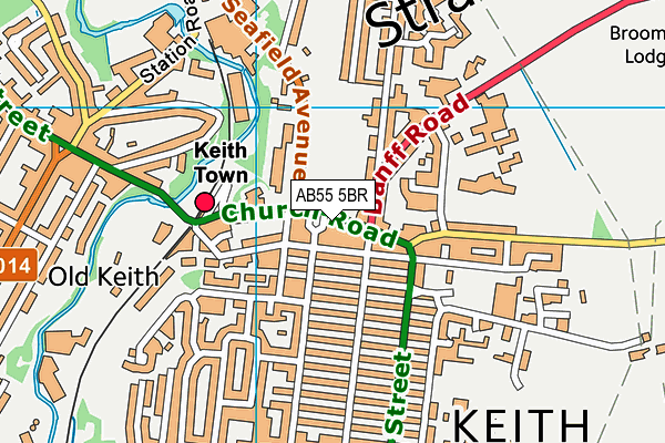 AB55 5BR map - OS VectorMap District (Ordnance Survey) AB55 5BR map - OS VectorMap District (Ordnance Survey)