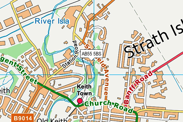 AB55 5BS map - OS VectorMap District (Ordnance Survey) AB55 5BS map - OS VectorMap District (Ordnance Survey)