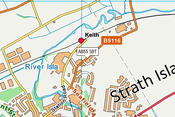 AB55 5BT map - OS VectorMap District (Ordnance Survey) AB55 5BT map - OS VectorMap District (Ordnance Survey)