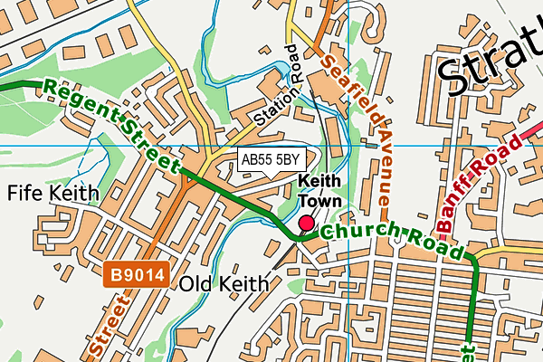 AB55 5BY map - OS VectorMap District (Ordnance Survey) AB55 5BY map - OS VectorMap District (Ordnance Survey)
