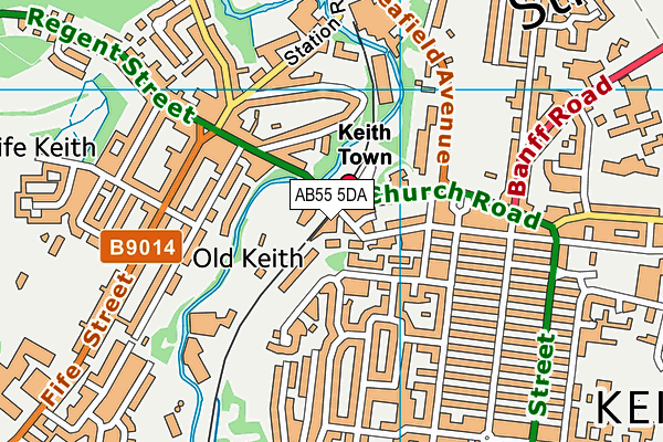 AB55 5DA map - OS VectorMap District (Ordnance Survey) AB55 5DA map - OS VectorMap District (Ordnance Survey)