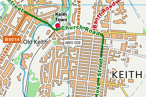 AB55 5DE map - OS VectorMap District (Ordnance Survey) AB55 5DE map - OS VectorMap District (Ordnance Survey)