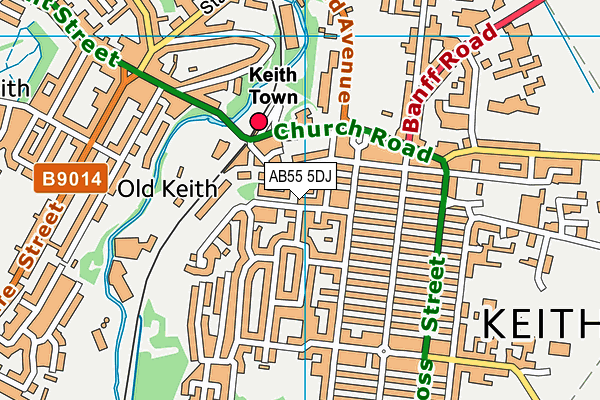 AB55 5DJ map - OS VectorMap District (Ordnance Survey) AB55 5DJ map - OS VectorMap District (Ordnance Survey)
