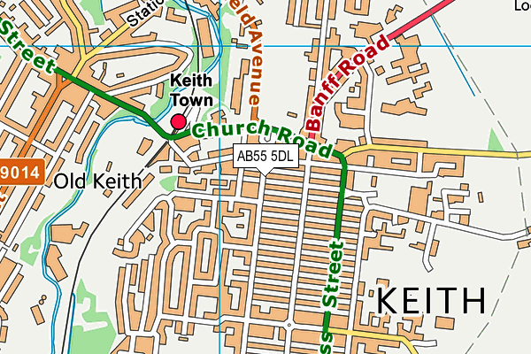 AB55 5DL map - OS VectorMap District (Ordnance Survey) AB55 5DL map - OS VectorMap District (Ordnance Survey)