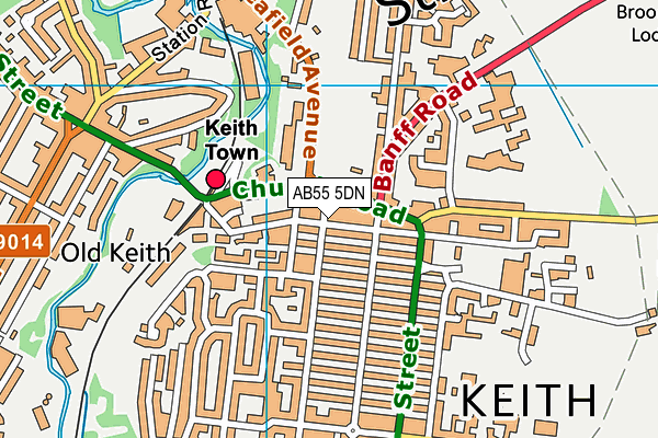 AB55 5DN map - OS VectorMap District (Ordnance Survey) AB55 5DN map - OS VectorMap District (Ordnance Survey)