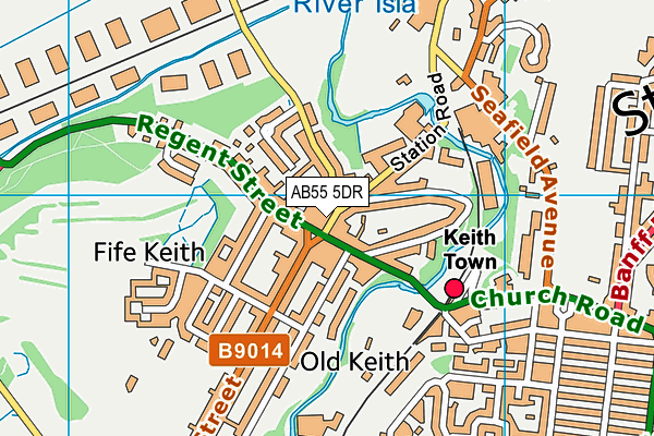 AB55 5DR map - OS VectorMap District (Ordnance Survey) AB55 5DR map - OS VectorMap District (Ordnance Survey)