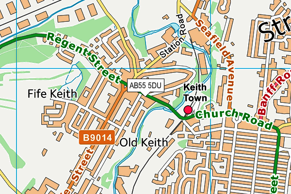 AB55 5DU map - OS VectorMap District (Ordnance Survey) AB55 5DU map - OS VectorMap District (Ordnance Survey)