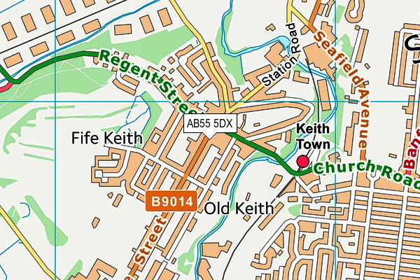 AB55 5DX map - OS VectorMap District (Ordnance Survey) AB55 5DX map - OS VectorMap District (Ordnance Survey)