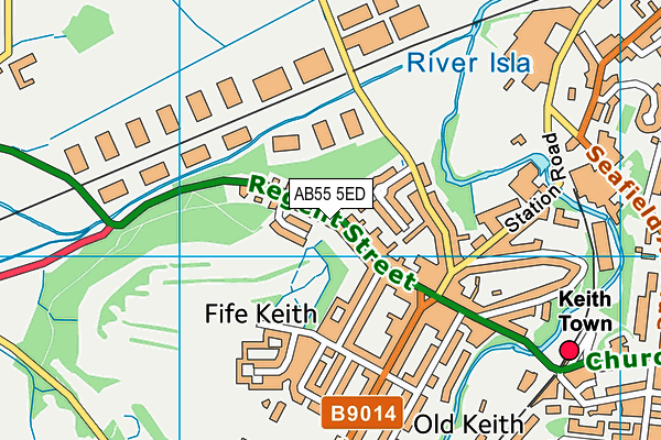 AB55 5ED map - OS VectorMap District (Ordnance Survey) AB55 5ED map - OS VectorMap District (Ordnance Survey)